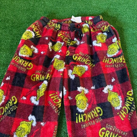 The Grinch Elastic Waist Pockets Fleece Christmas Loungewear Pajama Pants Size M - Picture 6 of 12